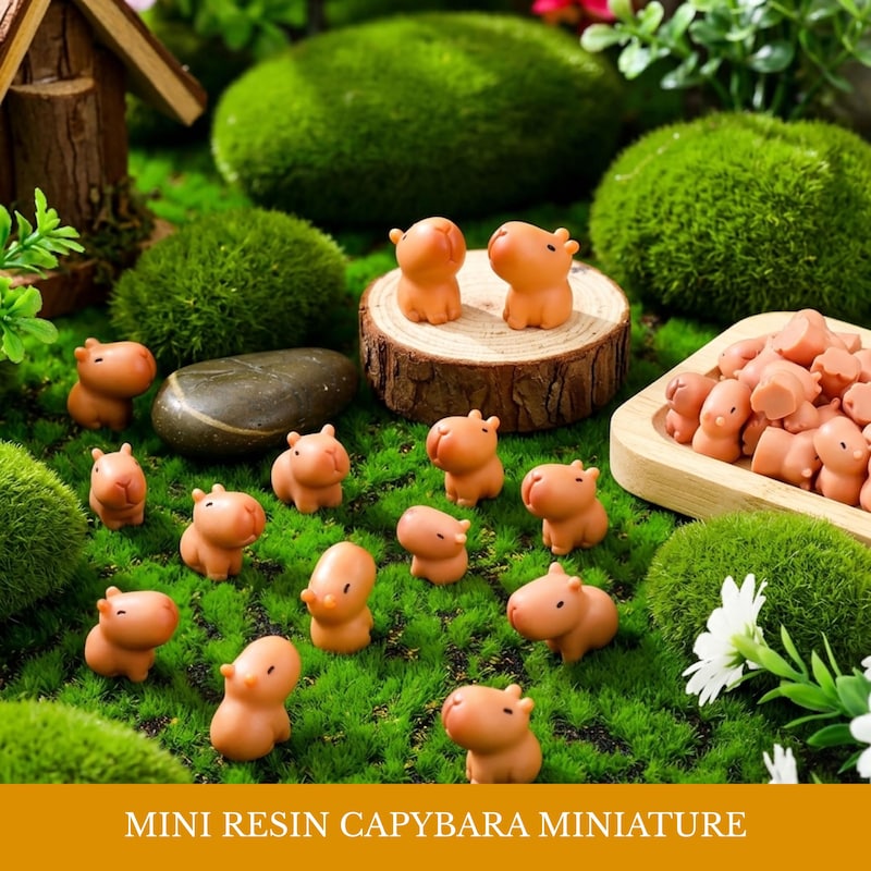 Mini Capybara Figurine - Etsy
