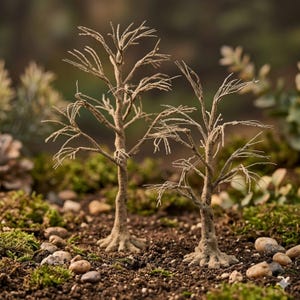 Wire Tree Trunks |  DIY Miniature Model Wire Trees Trunk for Dioramas | Ideal for Dollhouses and Model Train Scenes