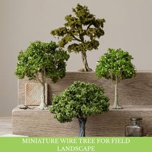 Alberi in miniatura in filo metallico / Esposizione di diorami in miniatura di alberi / Alberi di banyan in miniatura per piccoli giardini e paesaggistica