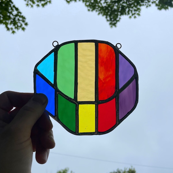 Stardew Valley Prismatic Shard Stained Glass