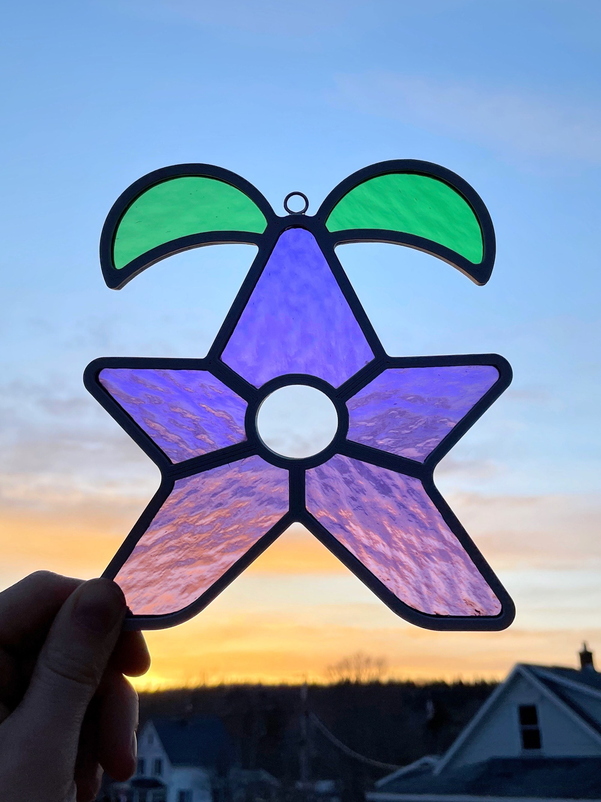 Stardrop Stardew Valley Stained Glass Etsy