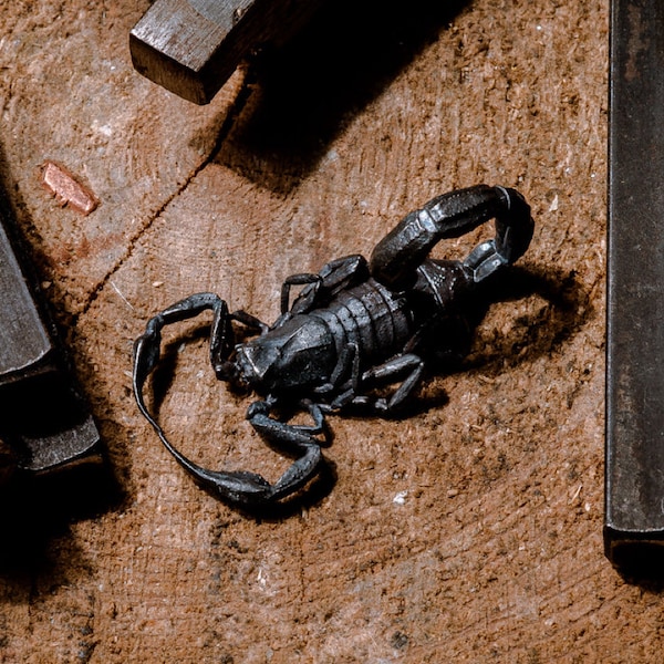 Handmade Sterling Silver Scorpion Pendant Necklace - Gothic Jewelry