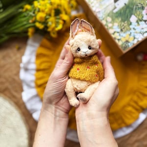 Stuffed animal teddy toy plush artist teddy bunny rabbit toy artist teddy bear toy jointed stuffed animal teddy collectable mohair teddy toy