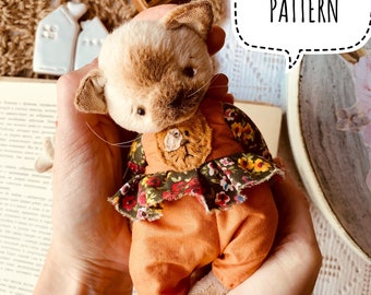 Stoffkatze Schnittmuster (PDF-Muster)