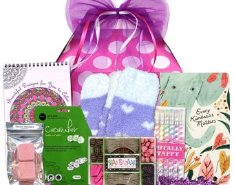 Teen Girl's Gift Basket with Bead Kit, Inspirational Journal, Scented Gel Pens, Your Choice of Gift Card | Option to Add Additional Gifts