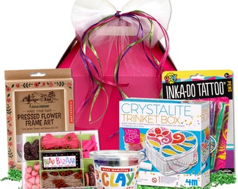 Krafty Kid Gift Basket - Already Gift Wrapped for You! Say Happy Birthday | Get Well Soon | Thinking of You | Any Occasion