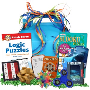 Games and Puzzles Kid's Gift Basket No Thanks