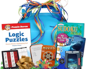 Games and Puzzles Kid's Gift Basket