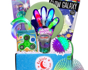 Radiate Summer Camp Care Package | Fun Light Up and Glow Gift Box for Kids