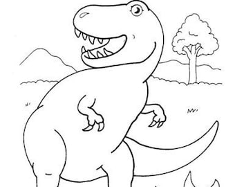 30-page Dinosaur Printable Colouring Pages