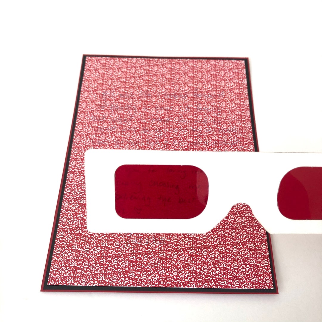 Personalized Secret Decoder Card Secret Valentine Secret Message Hidden ...
