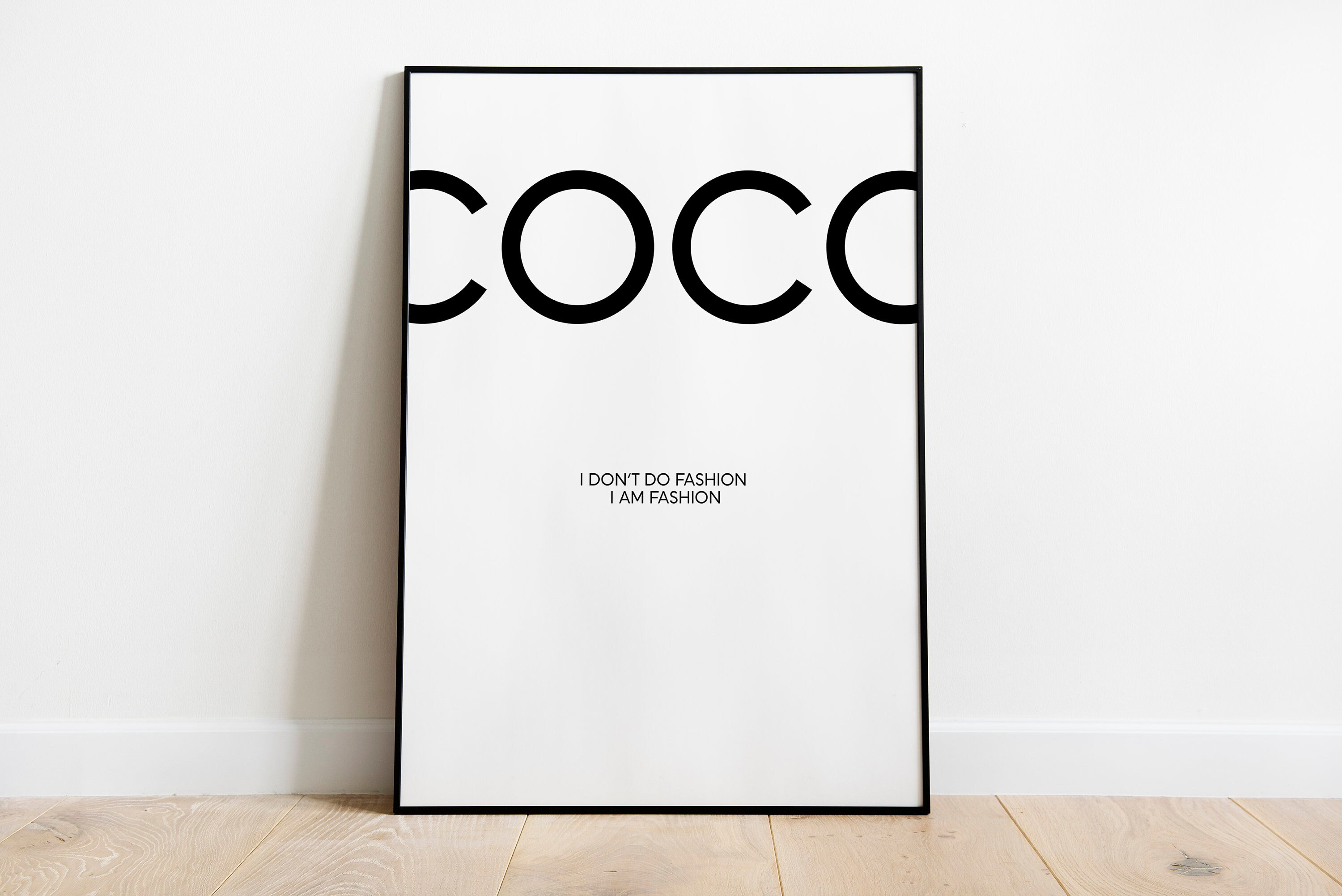 Coco Chanel Poster With Quote 