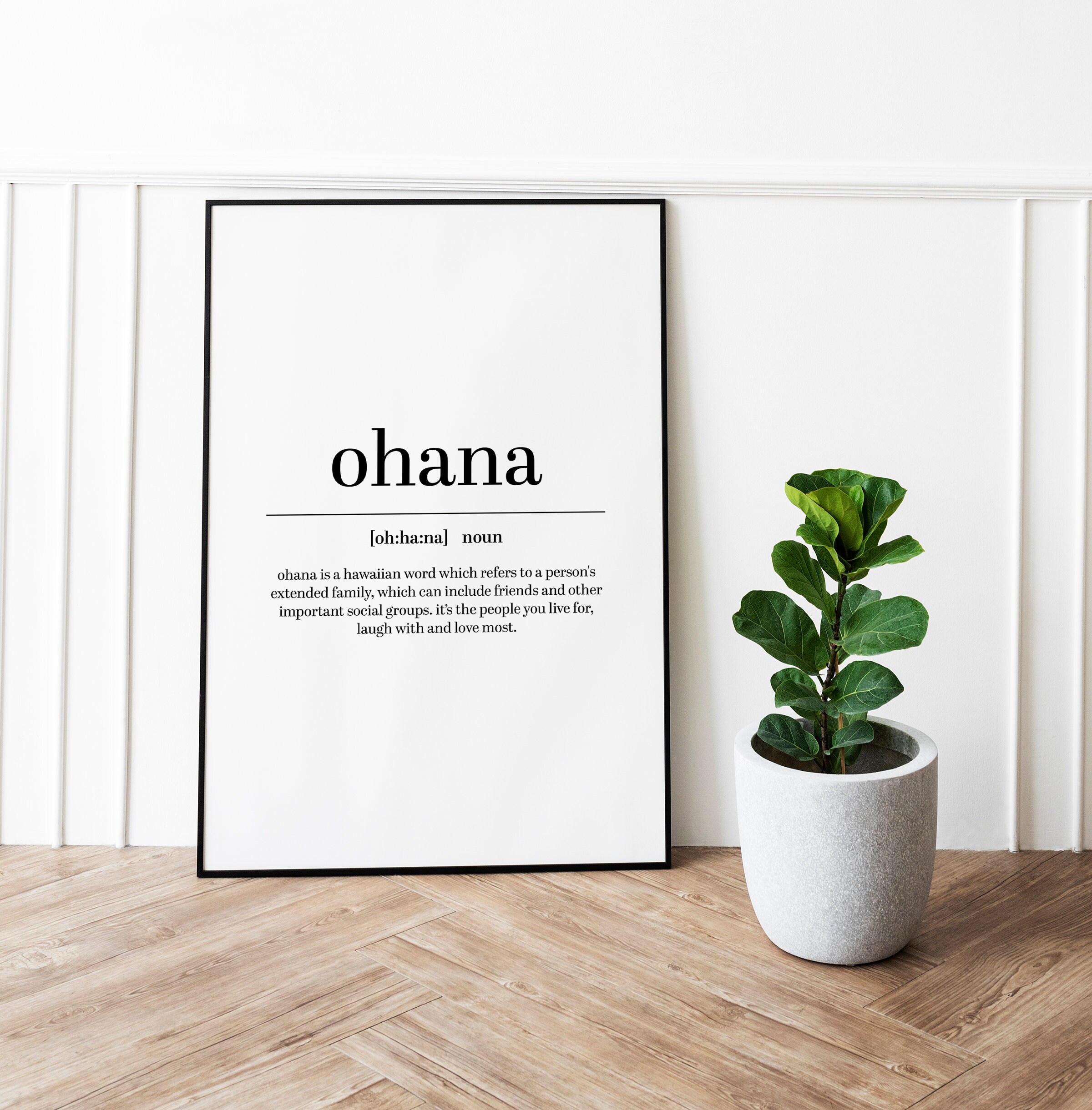 Ohana Definition Print Ohana Quote Poster Ohana Art Prints Etsy