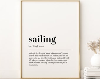 Impresión de definición de vela, impresión del diccionario de vela, idea de regalo de cumpleaños, regalos para él, arte de pared imprimible de vela, descarga digital de vela