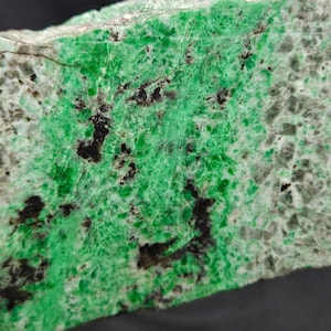 Siberian Emerald Fleck Jadeite Rough