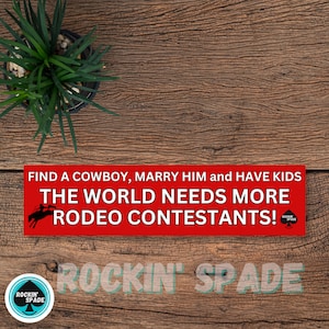 Rodeo Contestants Bumper Sticker