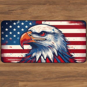 Patriotic Eagle Desk Mat - Home Office Decor, Gaming Desk Mats, Gamer Mouse Pad, 4th of July Gift, GAming Desk Mats, XXL Mouse Pad, Mousepad