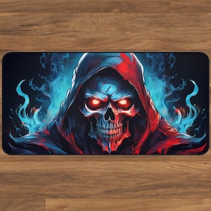 Gothic Skull Desk Mat - Stylish Gaming Accessory, Gothic desk mats, Unique Gift for Halloween, Computer Mouse Pad, Gaming Desk Mats