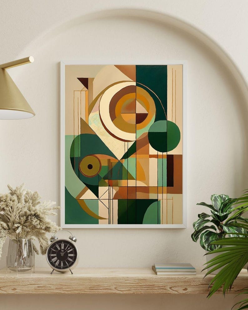 Boho Digital Download Wall Art – Earthy and Green Tones Minimalist ...