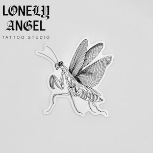 Praying Mantis Temporary Tattoo image 1