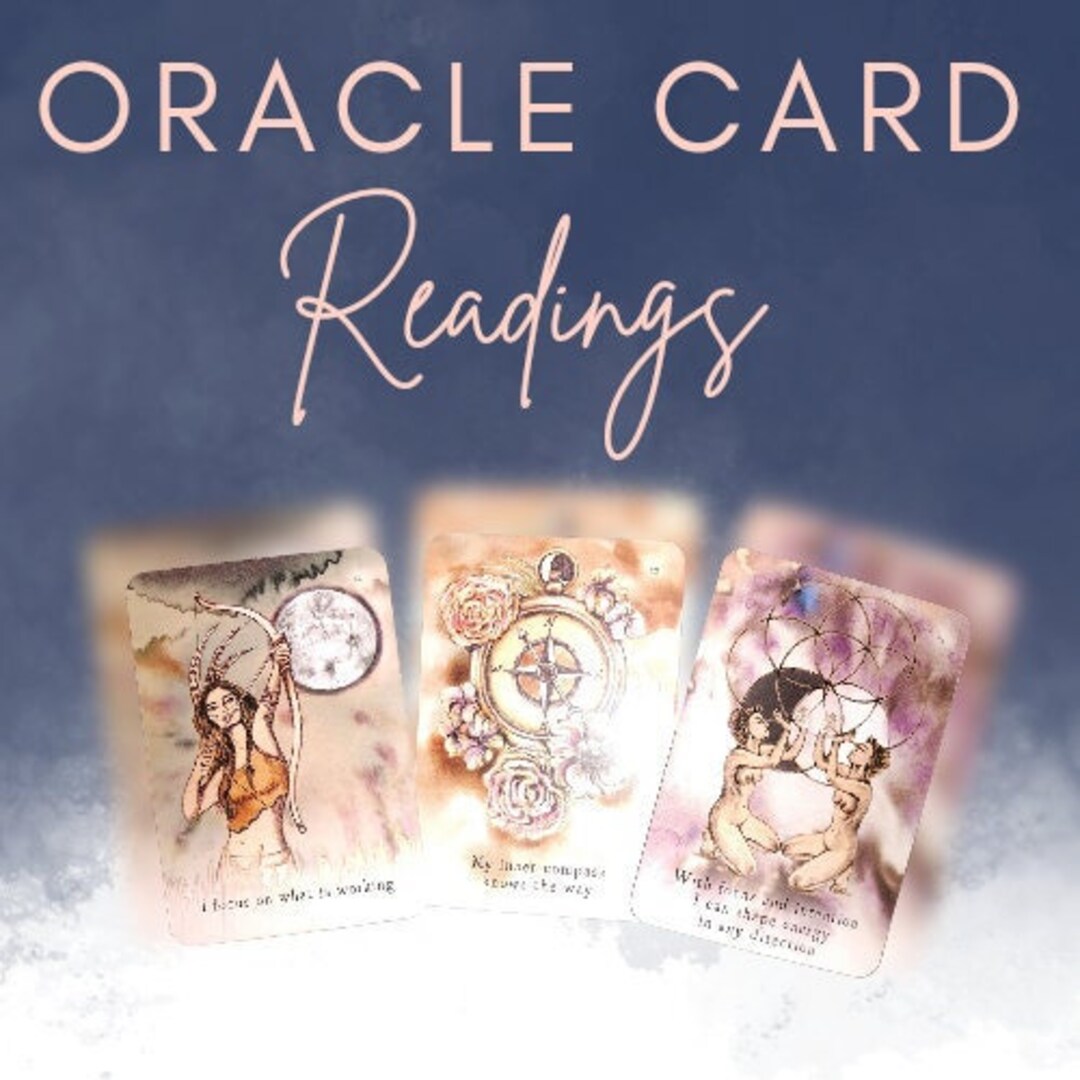 Oracle Card Reading - Three Cards - Spiritual Guidance - Etsy