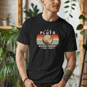 Pluto | Glöm aldrig | Rymden | NASA | Kortärmad unisex-t-shirt