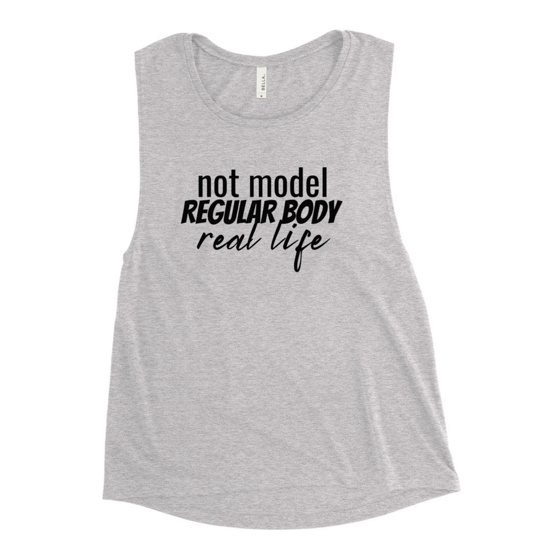 Body Positivity Womens Muscle Shirt weightloss journey Etsy