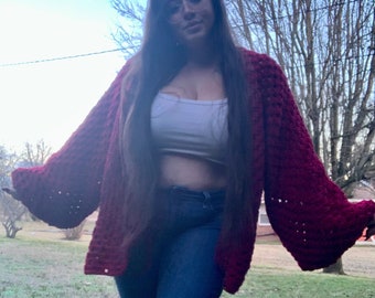 Maroon Cardigan - Large