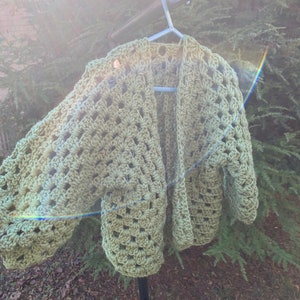 Kiddie Cardi - Sage Green 2-4 y/o