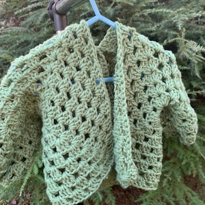 Kiddie Cardi - Sage Green 1.5-2 y/o