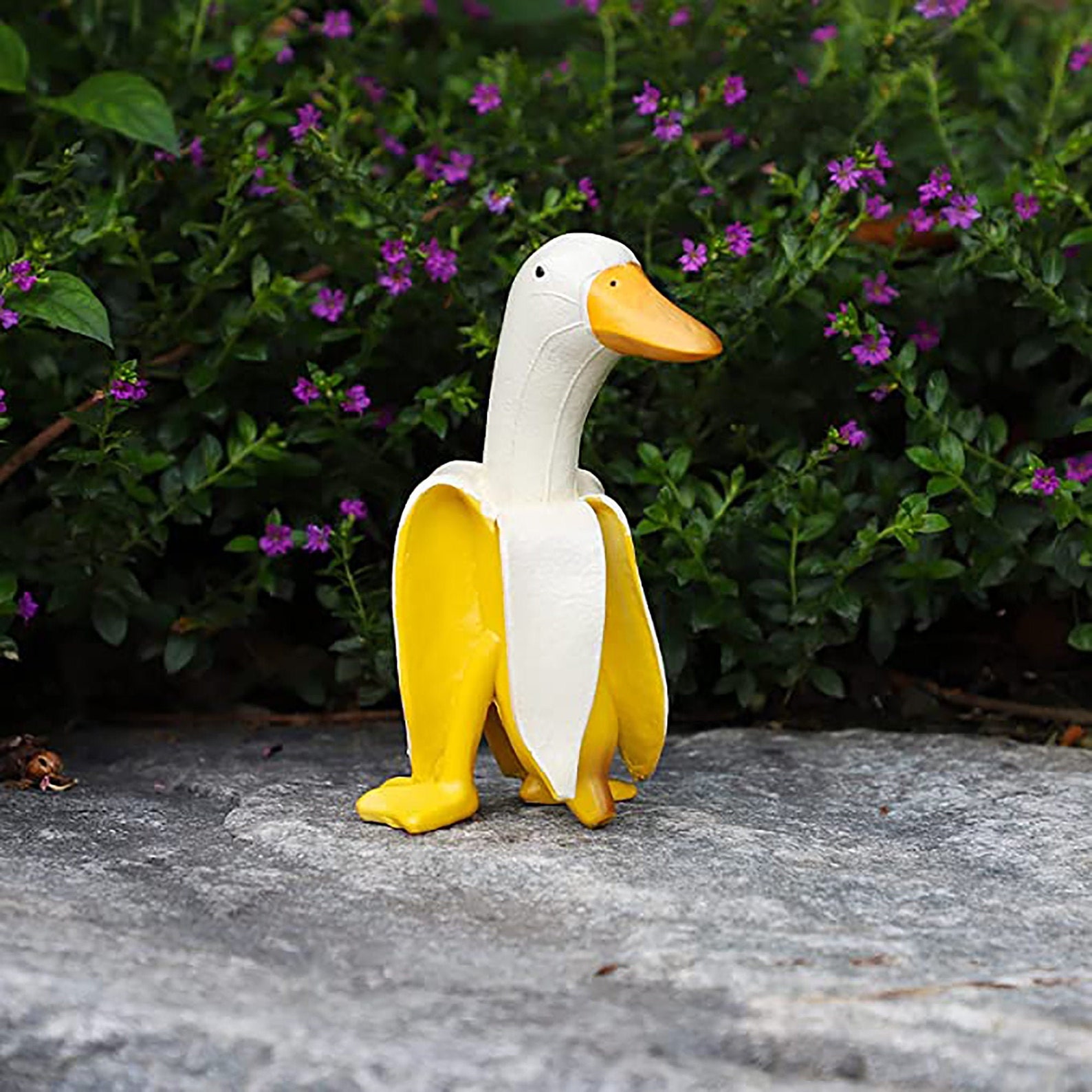 Banana Duck Statue Martians Creative Banana Duck Garden Art Etsy