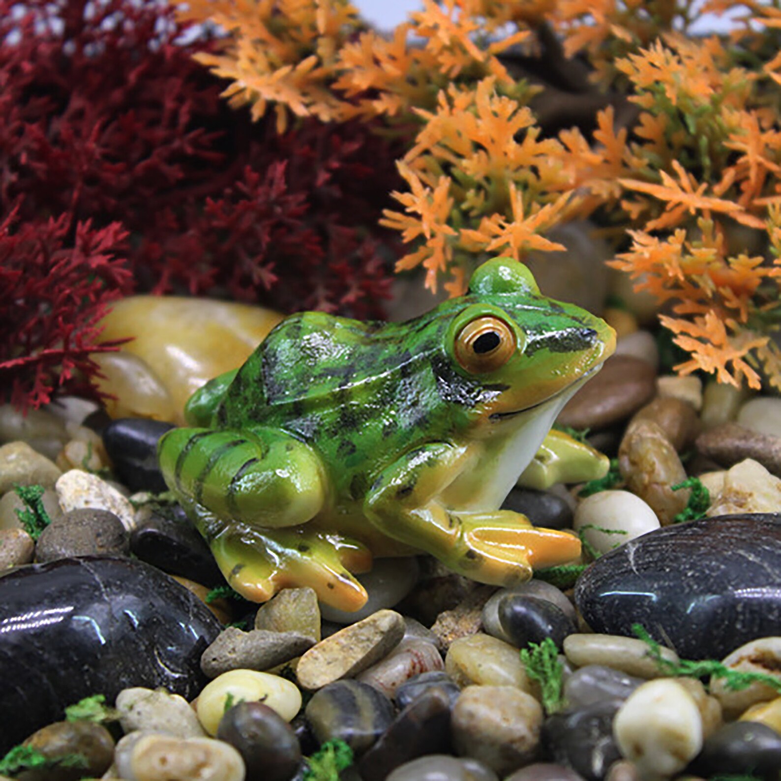 Miniature Frog Statue Mini Frog Resin Animal Sculpture Etsy