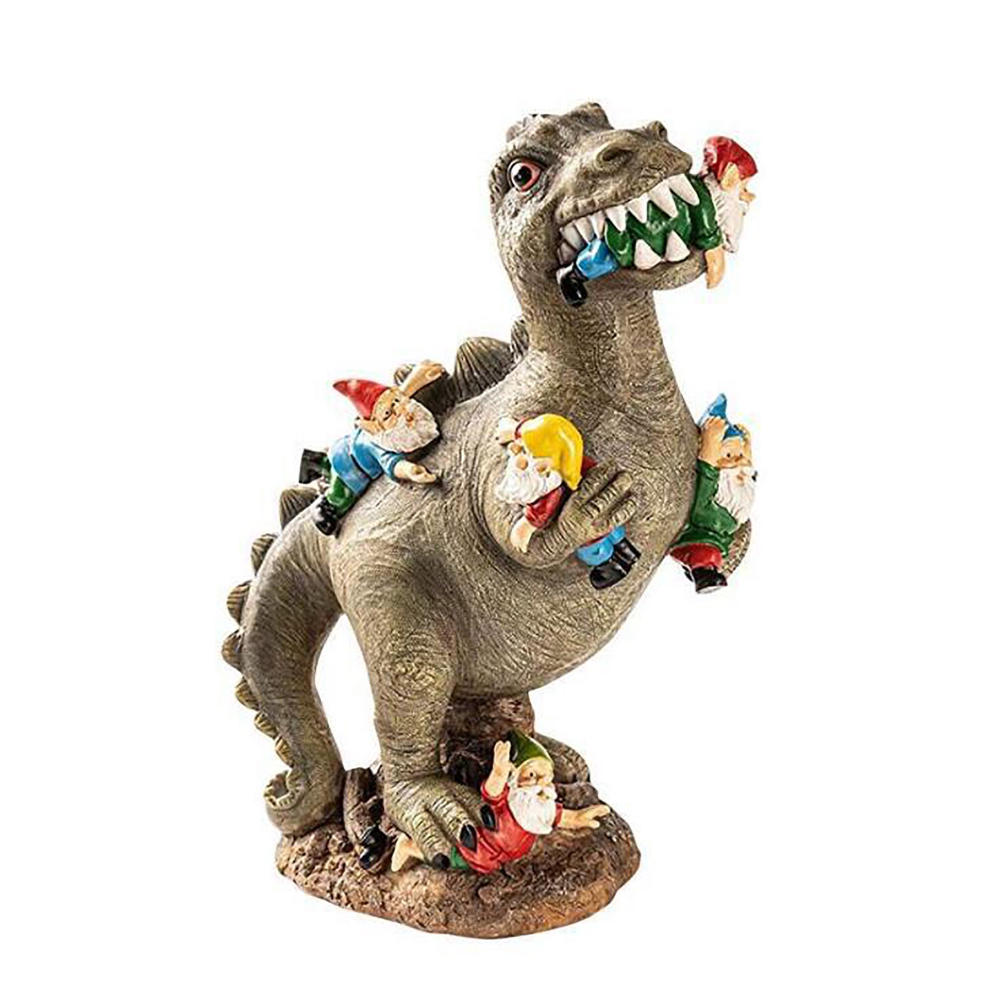 Jardín dinosaurio comer estatuas de gnomos dinosaurios jardín | Etsy