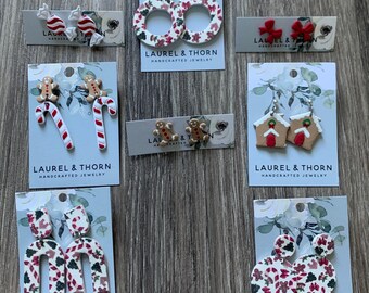 Gingerbread Dreams Collection - Polymer Clay Earrings