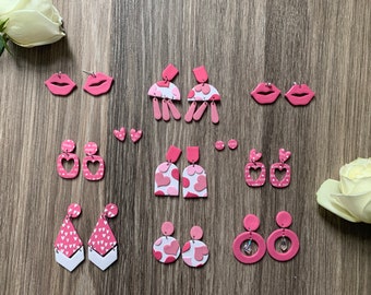 Hugs and Kisses Collection - Polymer Clay Earrings