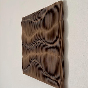 Handmade textured modern wall art, pleated wall hanging , textile wall art medium, fiber art wall hanging, home gift, minimalist wall art