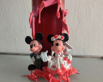 Mickey And  Minnie mouse Action Figure, Original Art Spray Can