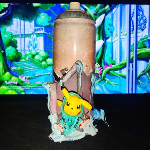 Pokémon,Pikachu Actionfigur, Original Art Spraydose