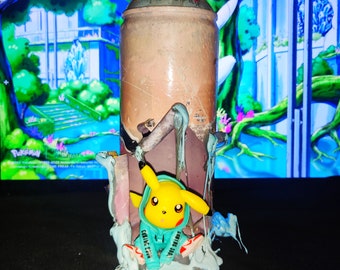 Pokémon,Pikachu Action Figure, Original Art Spray Can
