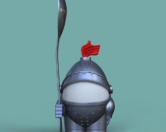 Sir Eggalot Knight Egg Cup STL, 3D Printable Breakfast Decor