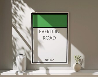Personalized Monopoly Street Sign Print – Custom Wall Art (Digital Download)