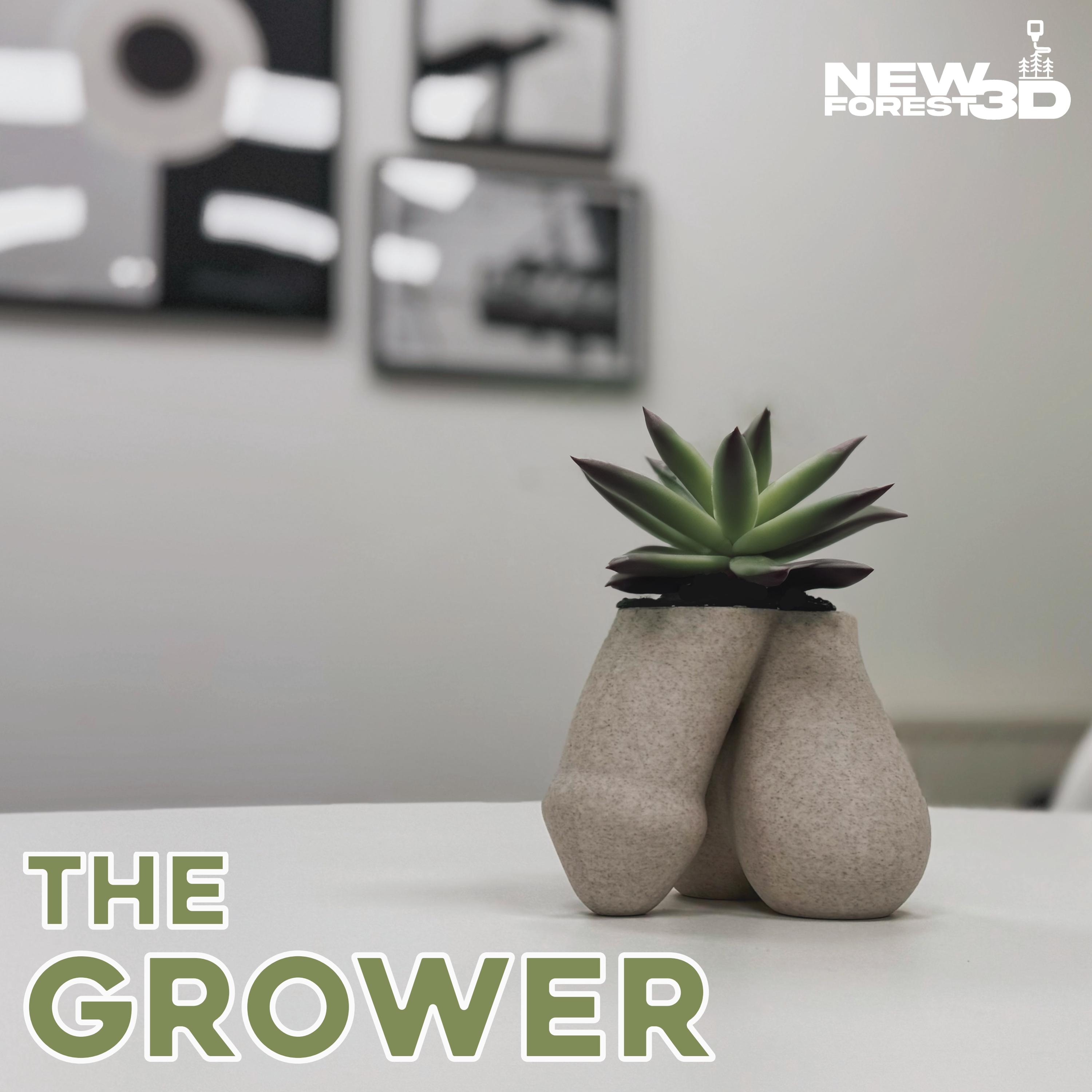 Boxer Gifts Grower Novelty Body Shaped Plant Pot | Funny Rude Home Décor Gift, Ceramic, White,Black, One Size
