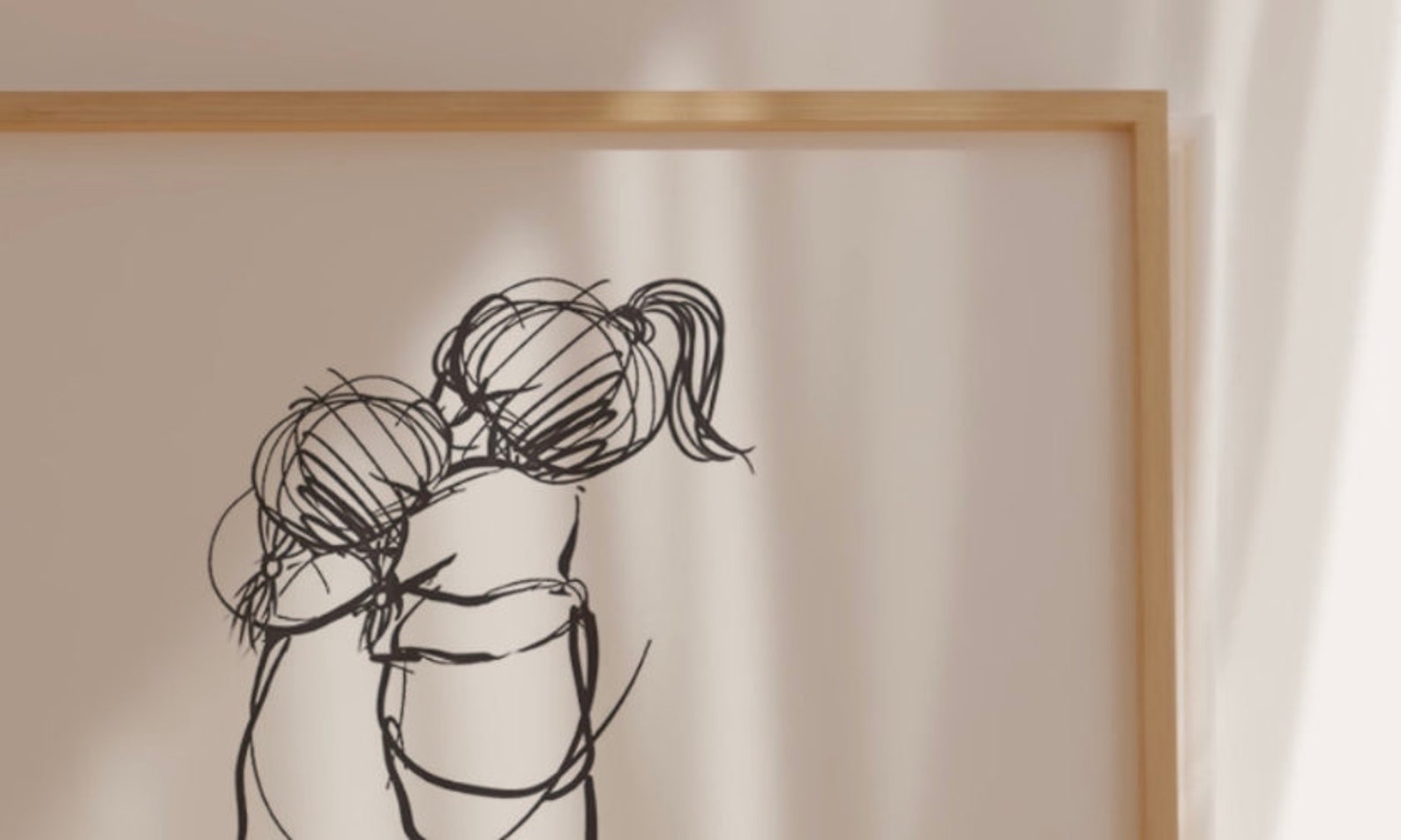 Sister Line Art & Text, 