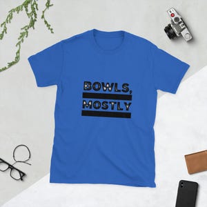 ウッドターニング半袖ユニセックスTシャツ - ボウル、主に