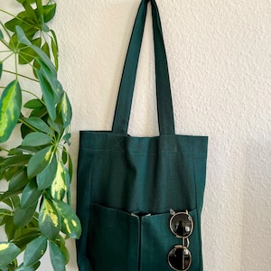 Handmade Shopper | Handtasche | Damen | Canvas | Einkaufstasche Totebag | Stofftasche mit Innentasche | Geschenk | Damen und Herren | unisex