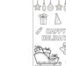 Christmas Cards to Color | Printable Christmas Card to Color | Color ...