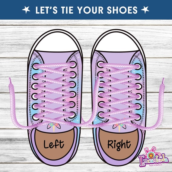 Printable Shoe Template Learn to Tie Your Shoelaces Tie Your | Etsy
