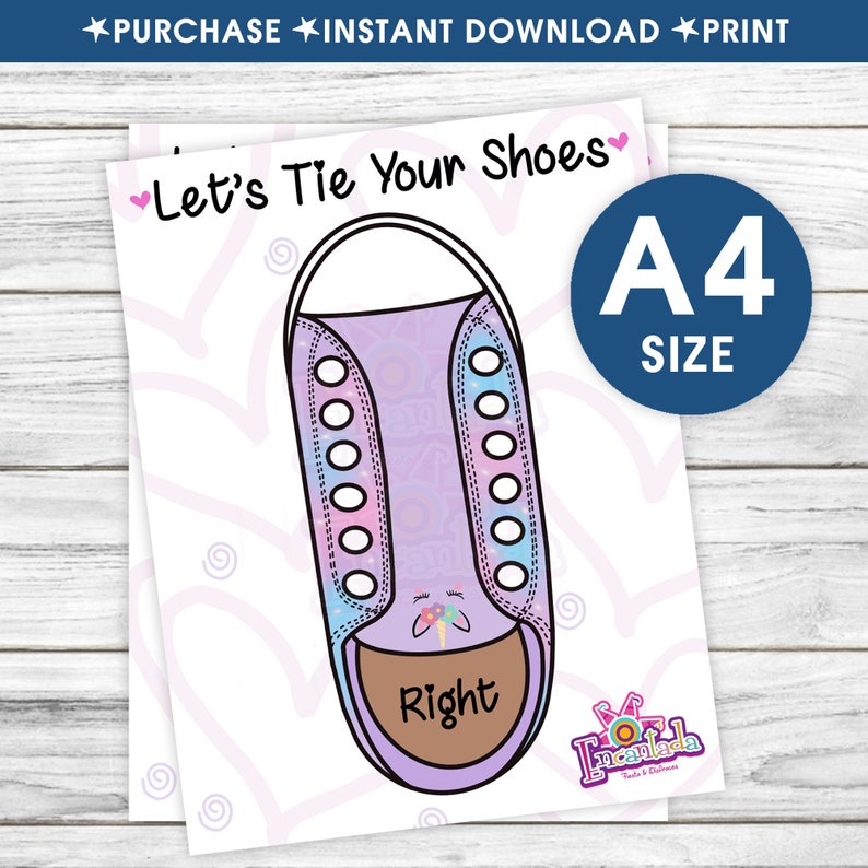 Printable Shoe Template Learn to Tie Your Shoelaces Tie Your Shoes Montessori Material Shoe ...