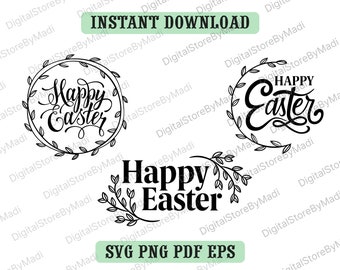Download Easter Wreath Svg Etsy