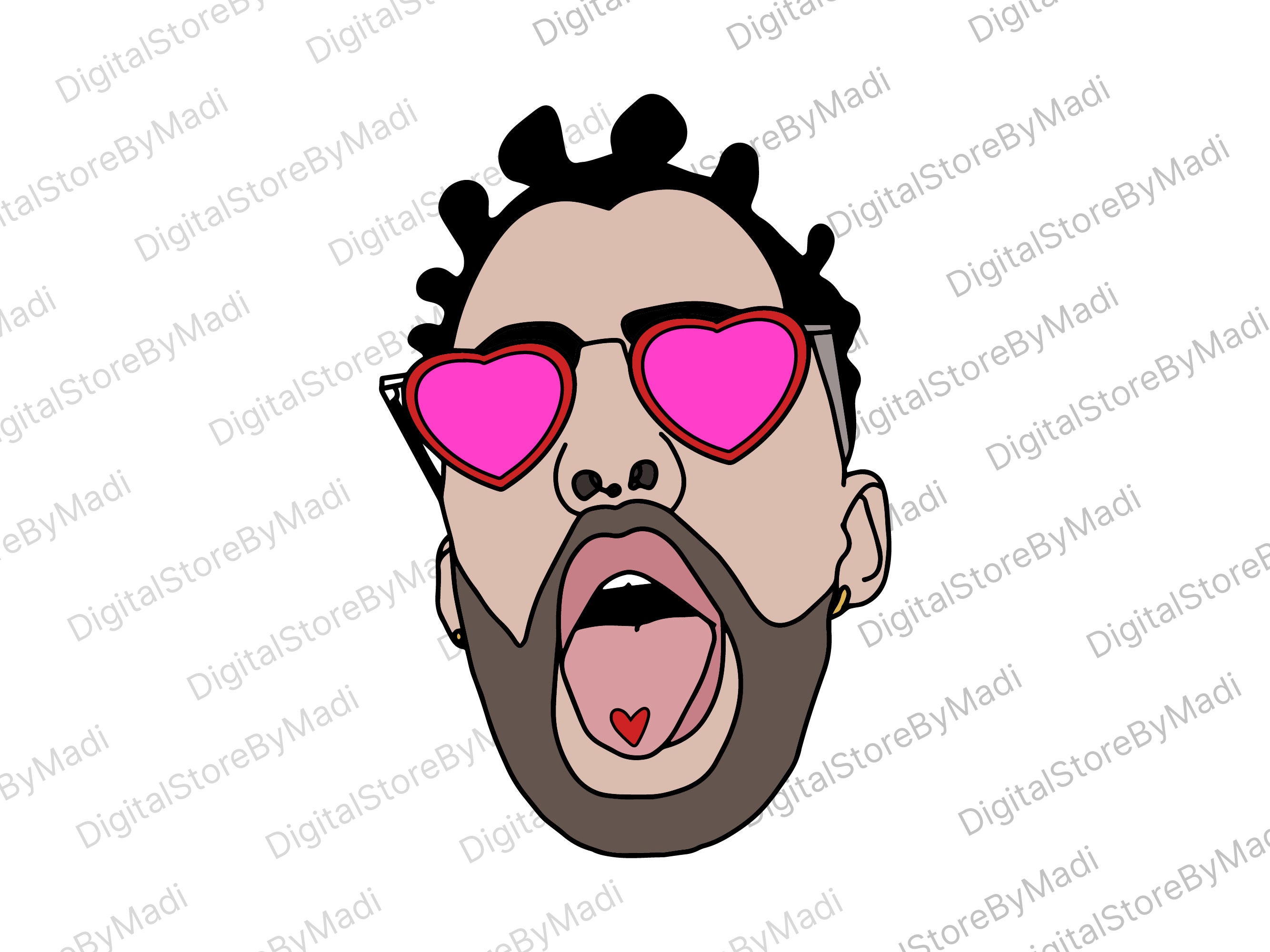 Valentine Bad Bunny SVG Valentine svg Yo perreo sola svg | Etsy